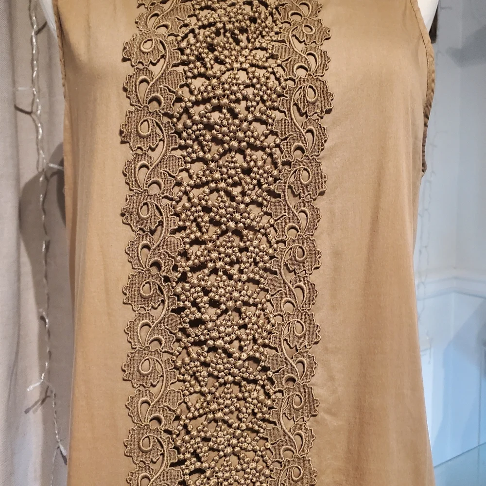 Reg $150 J. Crew Decorative embroidery cotton shift dress size M